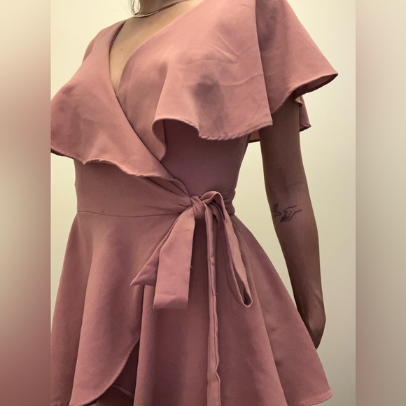 Rose Mini Wrap Skort Dress - Picture 4 of 5